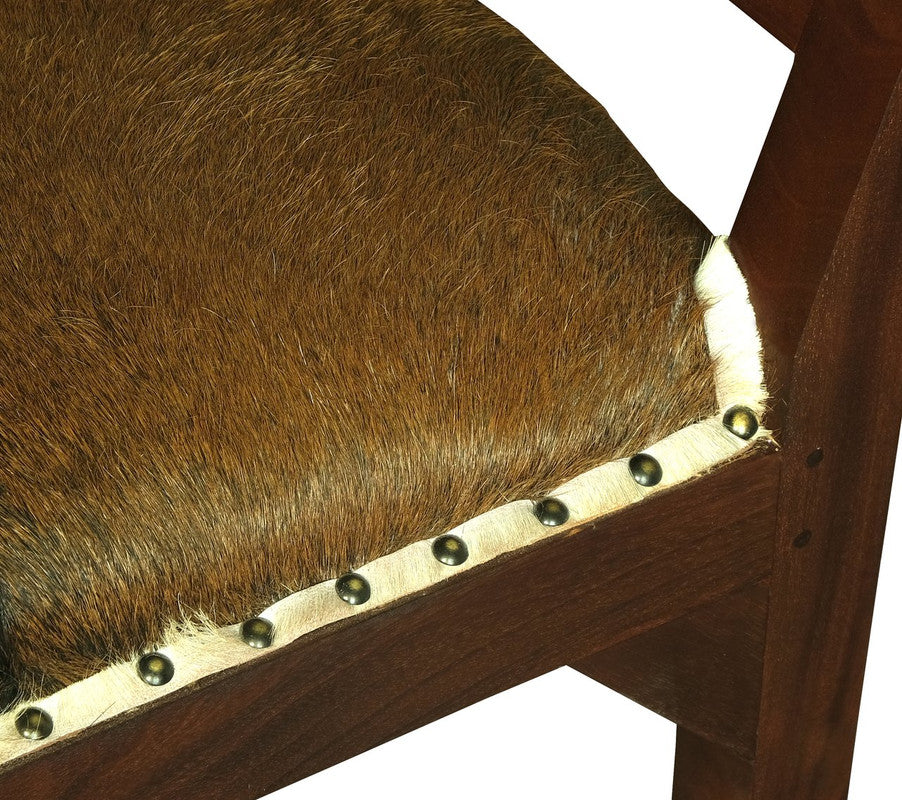 Wilson Genuine Goat Hide Single Seater Stool/Bench (Mahogany) V199-CH001GTM
