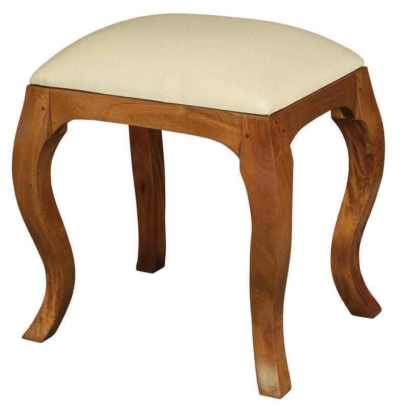 Eloise Cabriole Leg Dressing Stool (Light Pecan) V199-CH001QALP
