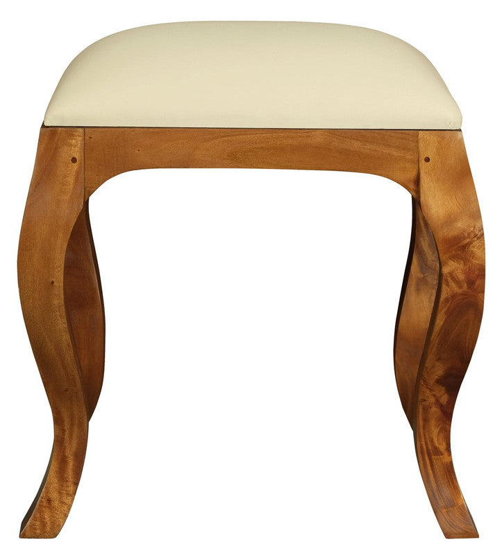 Eloise Cabriole Leg Dressing Stool (Light Pecan) V199-CH001QALP