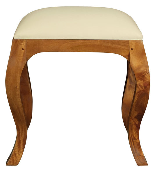 Eloise Cabriole Leg Dressing Stool (Light Pecan) V199-CH001QALP