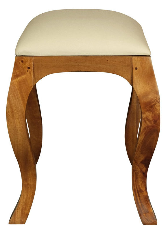 Eloise Cabriole Leg Dressing Stool (Light Pecan) V199-CH001QALP