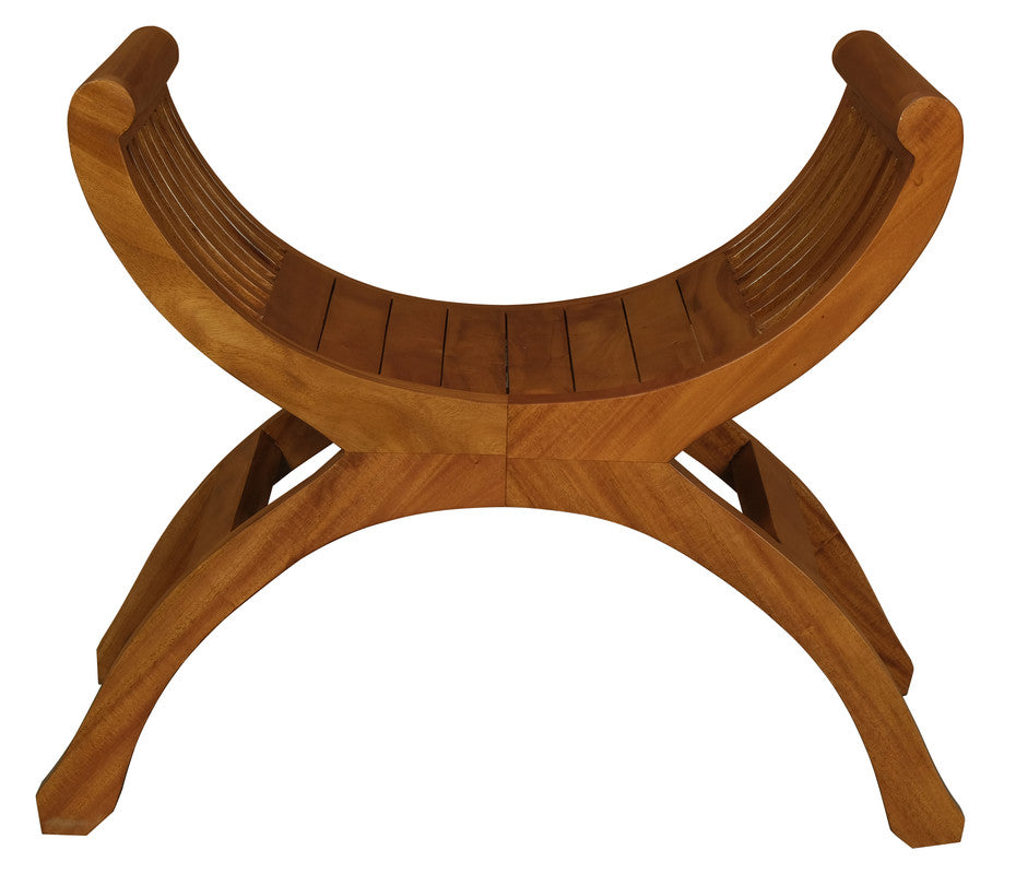 Maeve Solid Mahogany Single Seater Stool (Light Pecan) V199-CH001TWLP