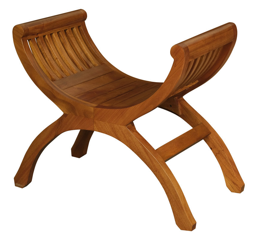 Maeve Solid Mahogany Single Seater Stool (Light Pecan) V199-CH001TWLP
