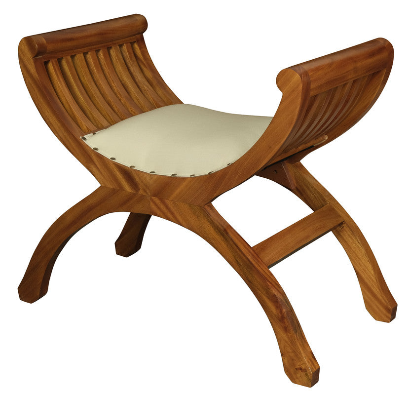 Sloan Single Seater Upholstered Stool (Light Pecan) V199-CH001TWUPLP