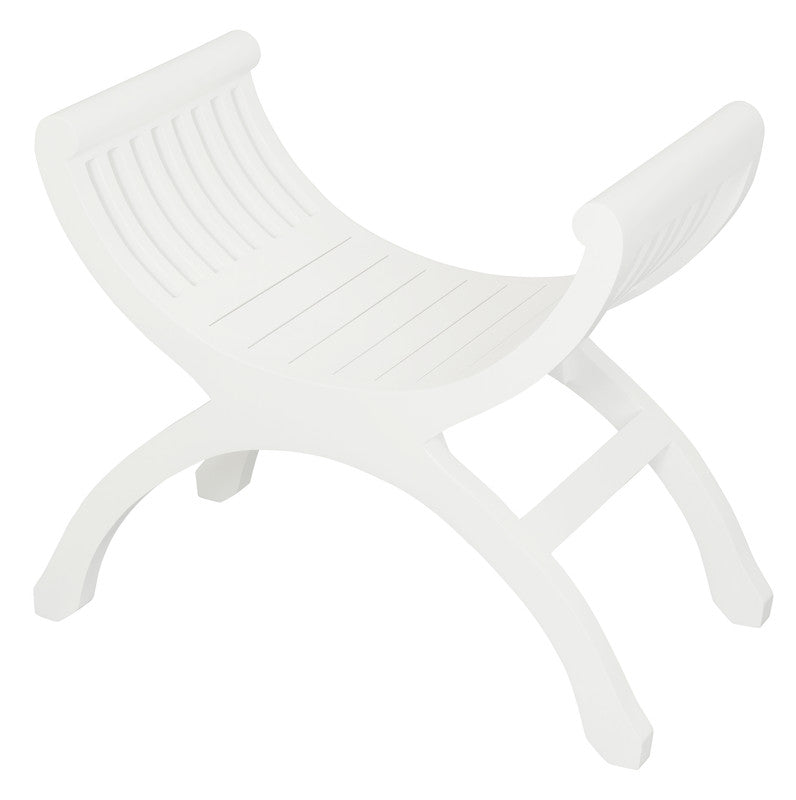Maeve Solid Mahogany Single Seater Stool (White) V199-CH001TWWH
