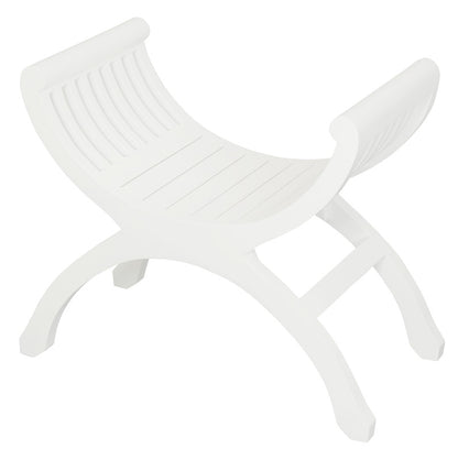 Maeve Solid Mahogany Single Seater Stool (White) V199-CH001TWWH