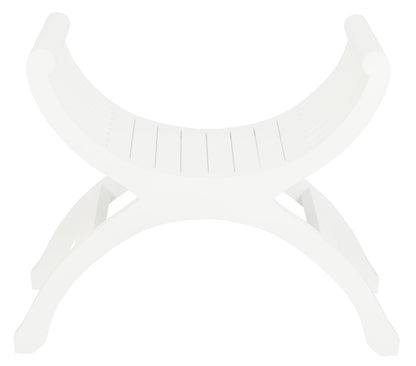 Maeve Solid Mahogany Single Seater Stool (White) V199-CH001TWWH