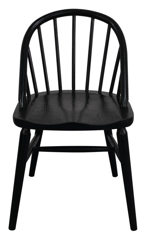 Vera Solid Oak Dining Chair - Set of 2 (Black) V199-CH050OVRSF2B