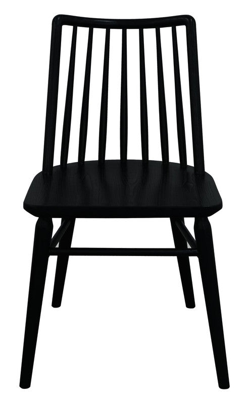 Riviera Solid Oak Dining Chair - Set of 2 (Black) V199-CH050RVRSF2B