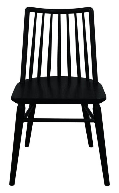 Riviera Solid Oak Dining Chair - Set of 2 (Black) V199-CH050RVRSF2B