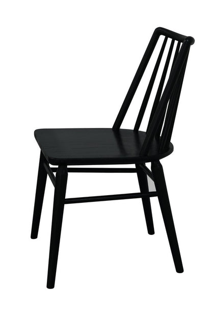 Riviera Solid Oak Dining Chair - Set of 2 (Black) V199-CH050RVRSF2B