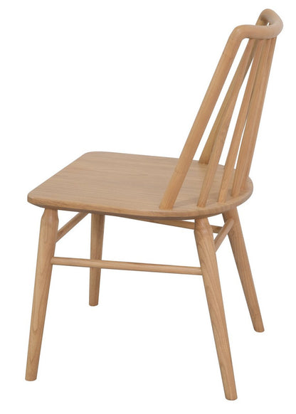 Riviera Solid Oak Dining Chair - Set of 2 (Natural) V199-CH050RVRSF2NU