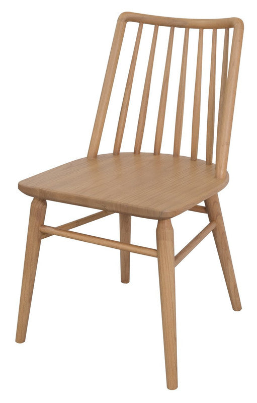 Riviera Solid Oak Dining Chair - Set of 2 (Natural) V199-CH050RVRSF2NU