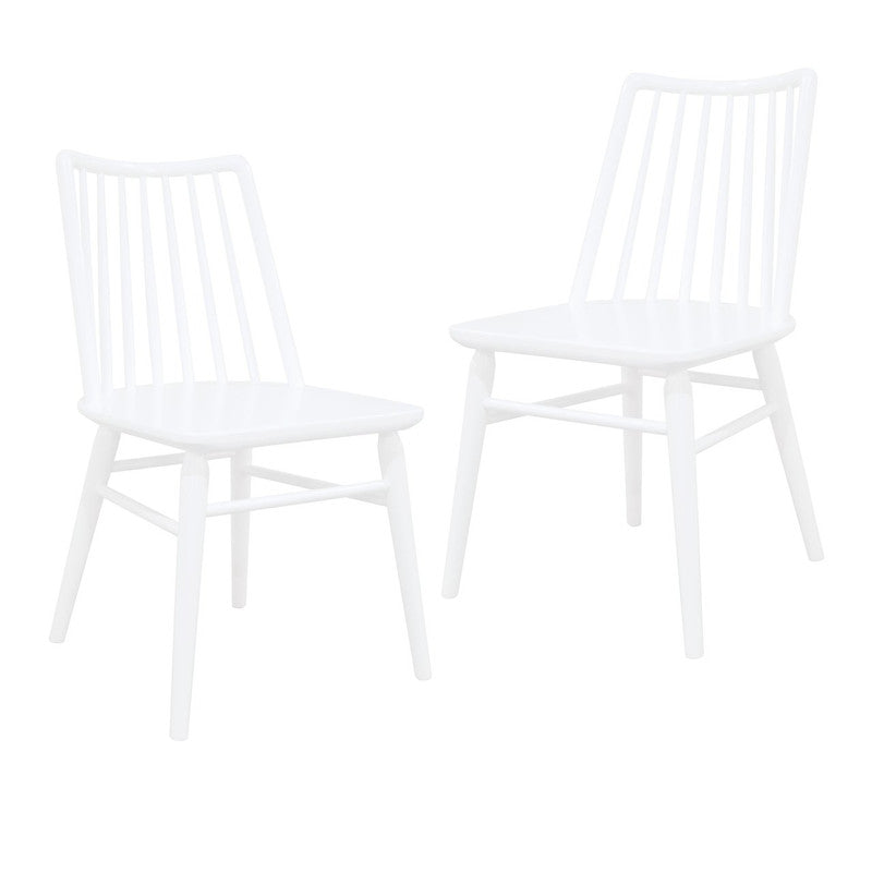 Riviera Solid Oak Dining Chair - Set of 2 (White) V199-CH050RVRSF2WH