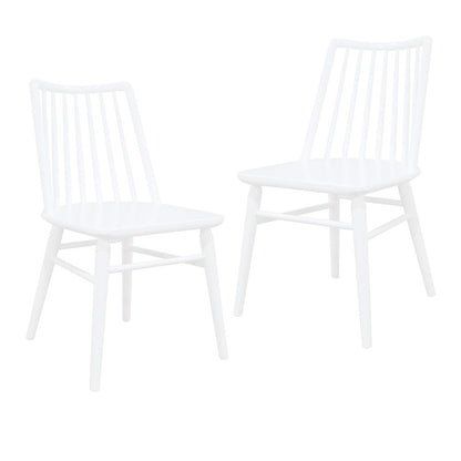 Riviera Solid Oak Dining Chair - Set of 2 (White) V199-CH050RVRSF2WH