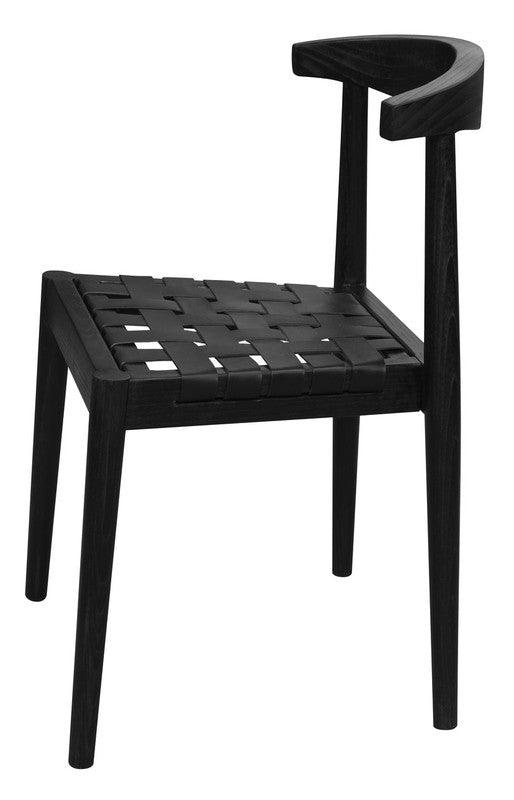 Elliot Leather Dining Chair (Black) V199-CH051LHB