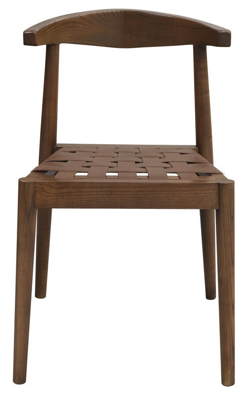 Elliot Leather Dining Chair (Walnut) V199-CH051LHWN