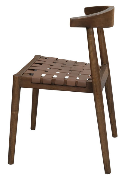 Elliot Leather Dining Chair (Walnut) V199-CH051LHWN