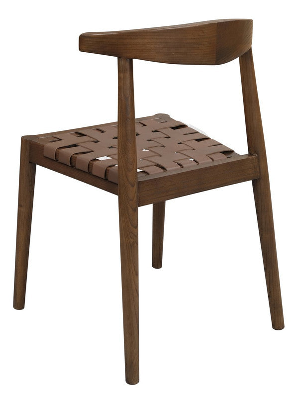 Elliot Leather Dining Chair (Walnut) V199-CH051LHWN