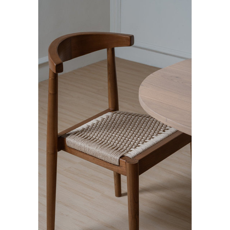 Arden Solid Oak Dining Chair with Loom (Almond) V199-CH051LOAL
