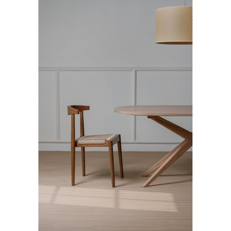 Arden Solid Oak Dining Chair with Loom (Almond) V199-CH051LOAL