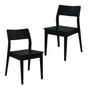 Providence Solid Oak Dining Chair - Set of 2 (Black) V199-CH052PFLSF2B