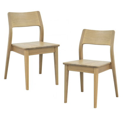 Providence Solid Oak Dining Chair - Set of 2 (Natural) V199-CH052PFLSF2N