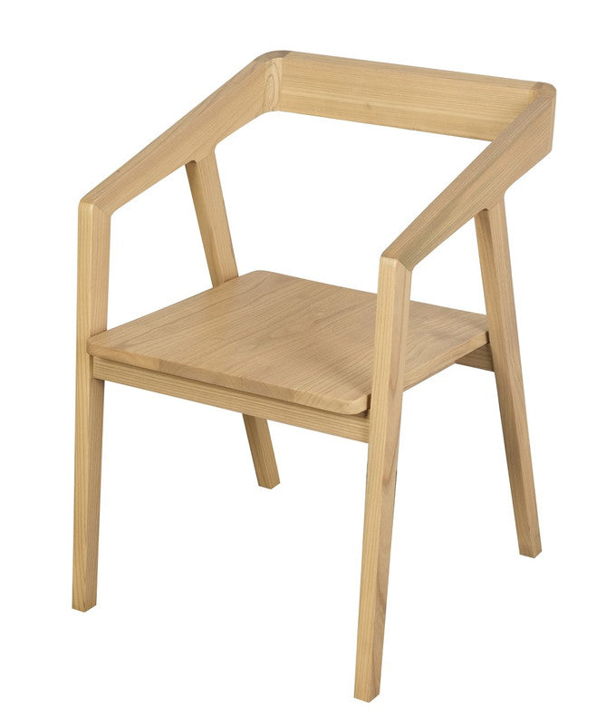 Kyoto Solid Oak Arm Chair - Set of 2 (Natural) V199-CH054IFOSF2N