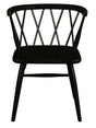 Sierra Cross Back Oak Chair - Set of 2 (Black) V199-CH061XBSF2B