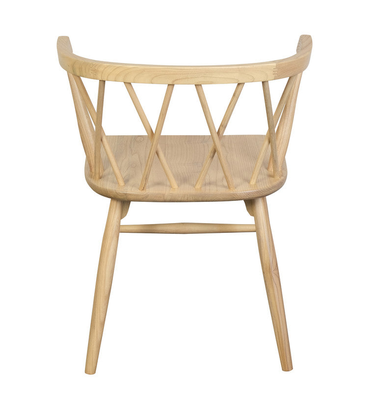 Sierra Cross Back Oak Chair - Set of 2 (Natural) V199-CH061XBSF2NU