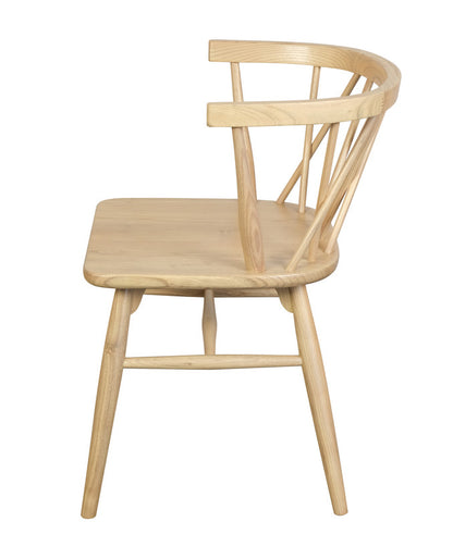 Sierra Cross Back Oak Chair - Set of 2 (Natural) V199-CH061XBSF2NU