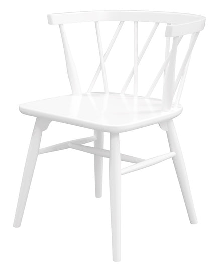 Sierra Cross Back Oak Chair - Set of 2 (White) V199-CH061XBSF2WH