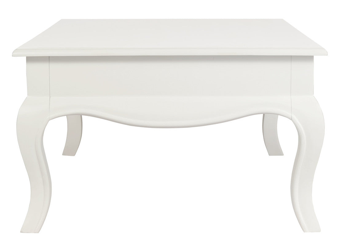 French Provincial 2 Drawer Coffee Table - White V199-CT002FPWH