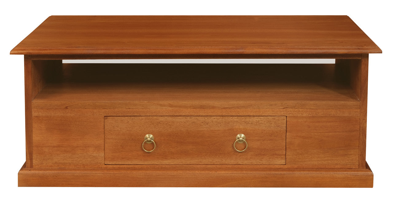 Tasmania 2 Drawer Coffee Table - Light Pecan V199-CT002PNLP