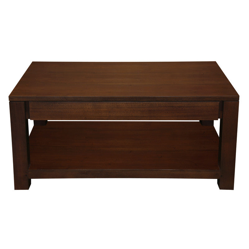 Amsterdam 2 Drawer Coffee Table - Mahogany V199-CT002TAM