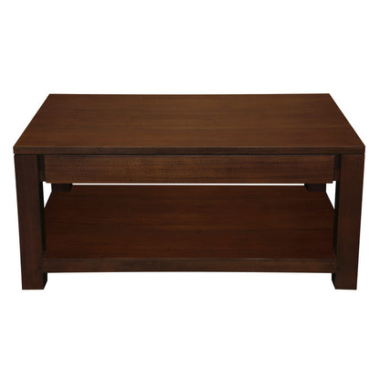 Amsterdam 2 Drawer Coffee Table - Mahogany V199-CT002TAM
