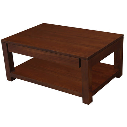 Amsterdam 2 Drawer Coffee Table - Mahogany V199-CT002TAM