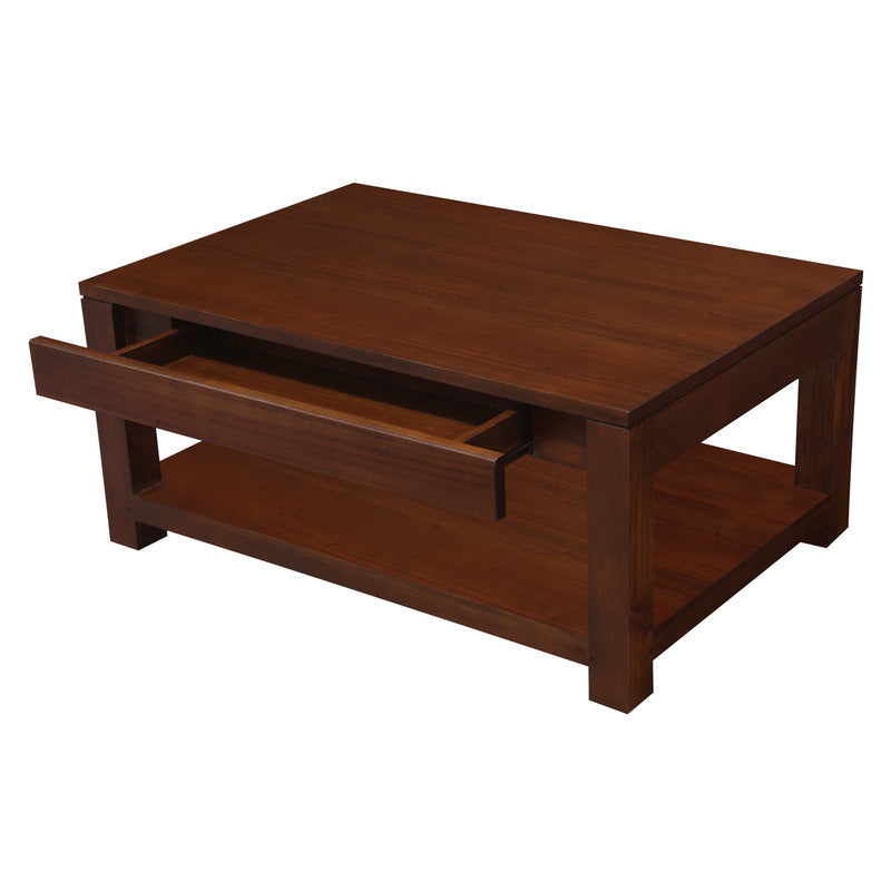 Amsterdam 2 Drawer Coffee Table - Mahogany V199-CT002TAM