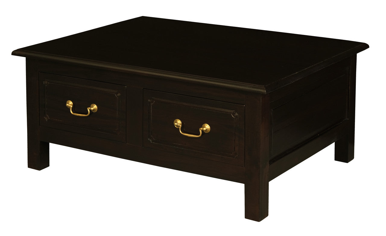 Tasmania 4 Drawer Straight Leg Coffee Table (Chocolate) V199-CT004KLC
