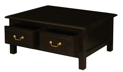 Tasmania 4 Drawer Straight Leg Coffee Table (Chocolate) V199-CT004KLC