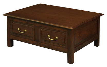 Tasmania 4 Drawer Straight Leg Coffee Table (Mahogany) V199-CT004KLM