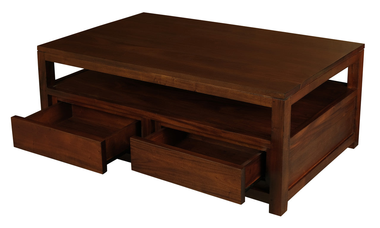 Amsterdam 4 Drawer Coffee Table (Mahogany) V199-CT004TAM