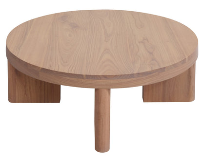 Apollo Round Solid Mindi Timber Coffe Table (Natural) V199-CT090APNI