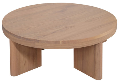 Apollo Round Solid Mindi Timber Coffe Table (Natural) V199-CT090APNI