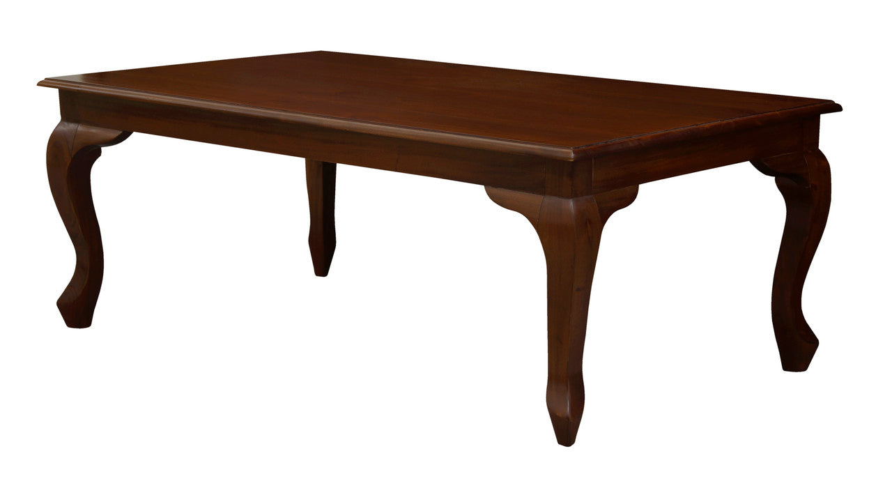 Queen Anne Coffee Table 120 x 70 cm - Mahogany V199-CT12070QAM