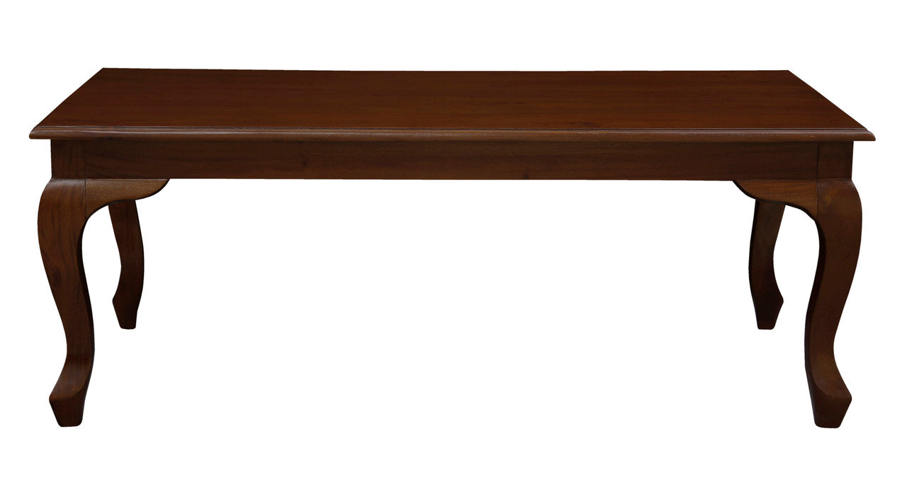 Queen Anne Coffee Table 120 x 70 cm - Mahogany V199-CT12070QAM