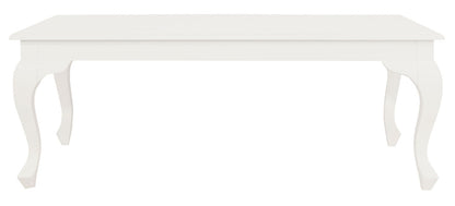 Queen Anne Coffee Table 120 x 70 cm - White V199-CT12070QAWH