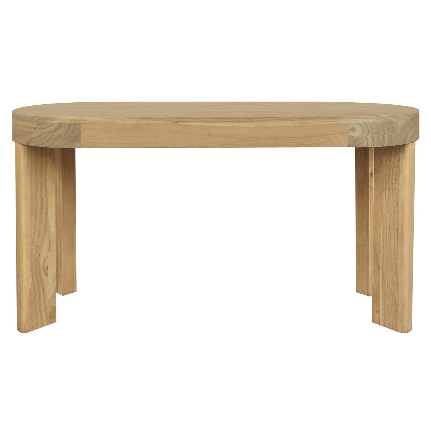 Brentwood 2 Drawer Oval Desk (Natural) V199-DK002BWNIW