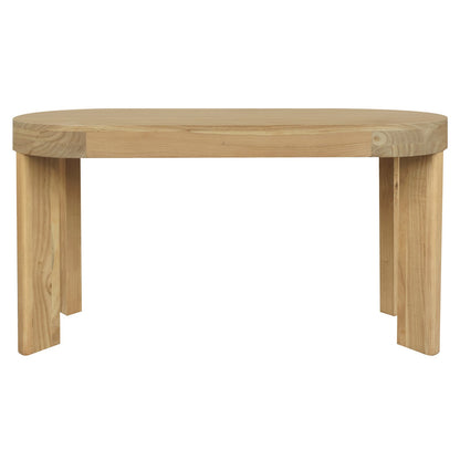 Brentwood 2 Drawer Oval Desk (Natural) V199-DK002BWNIW