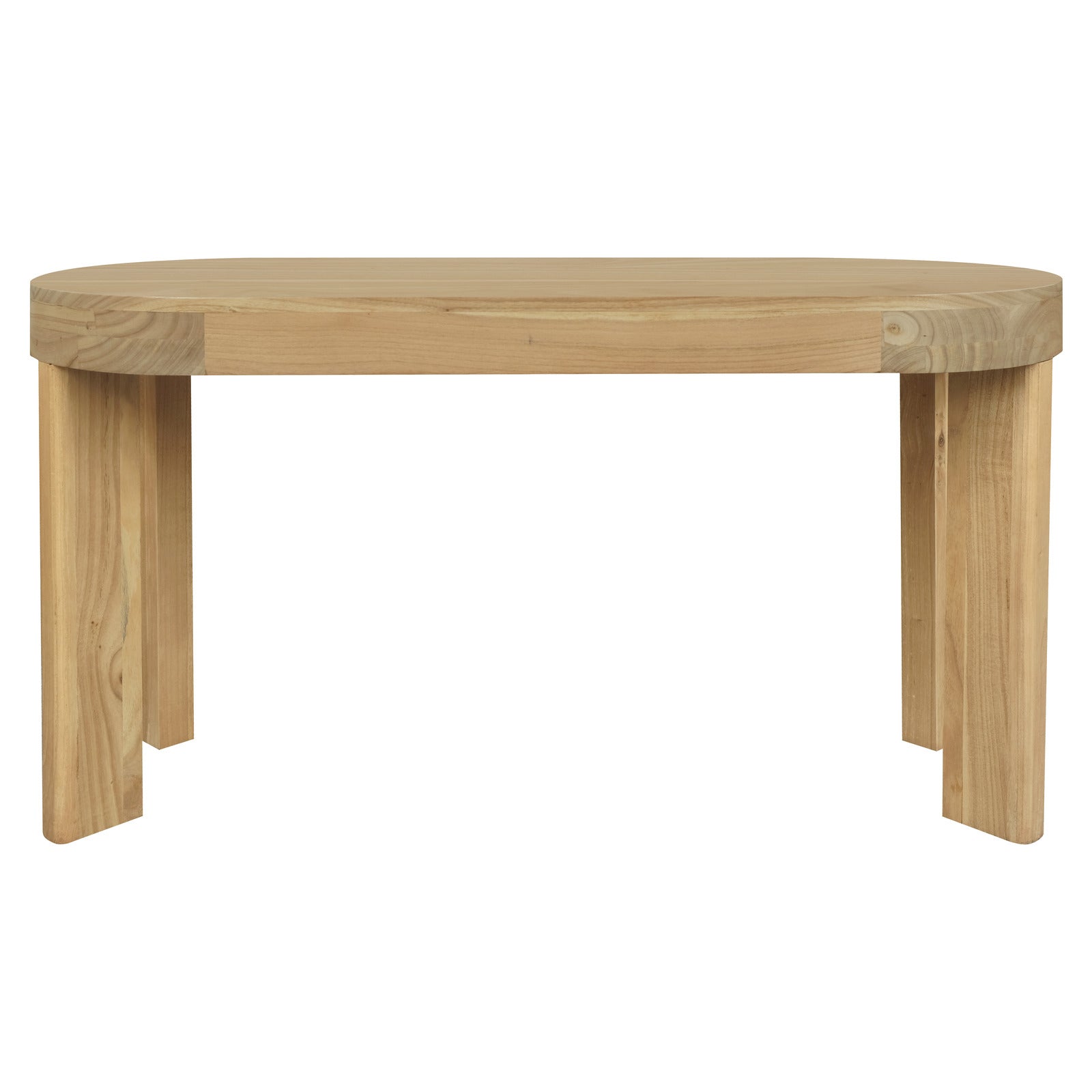 Brentwood 2 Drawer Oval Desk (Natural) V199-DK002BWNIW